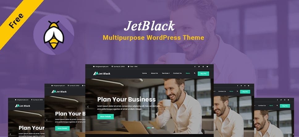 JetBlack – Dark Multipurpose WordPress theme live on WordPress.org